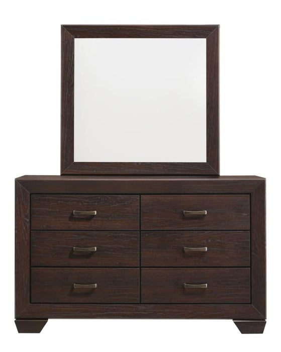 Kauffman 6-drawer Dresser Dark Cocoa