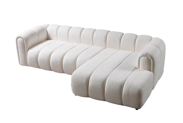 Lis Ivory Boucle RAF Sectional