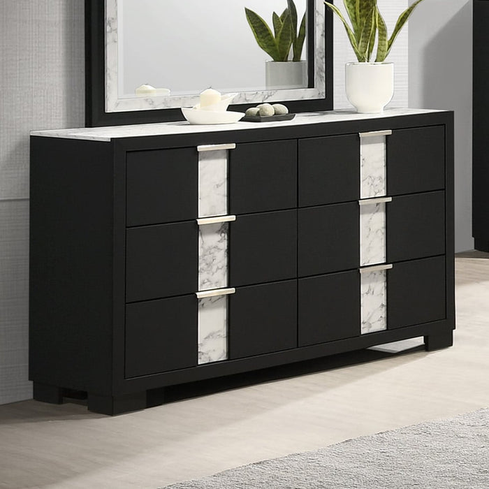 Rangley Contemporary 6-Drawer Dresser