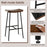 Industrial Saddle Bar Stool with Metal Legs