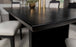 Brookmead Rectangular Dining Table With 18″ Removable Extension Leaf Black