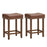 24 Inch Upholstered PU Leather Bar Stools Set of 2