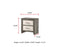 Rhett Brown/Cream Nightstand