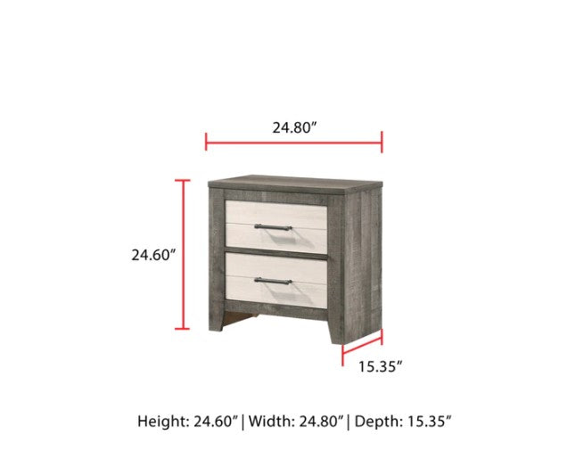 Rhett Brown/Cream Nightstand