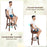 360° Swivel Counter Height Chairs with PU Leather Cushioned Seat and Footrests