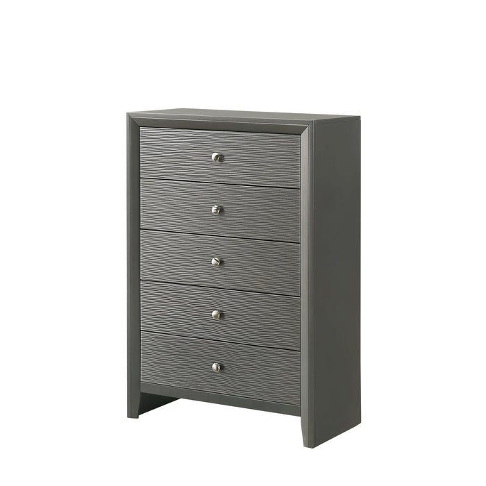 DENKER GUNMETAL BEDROOM GROUP