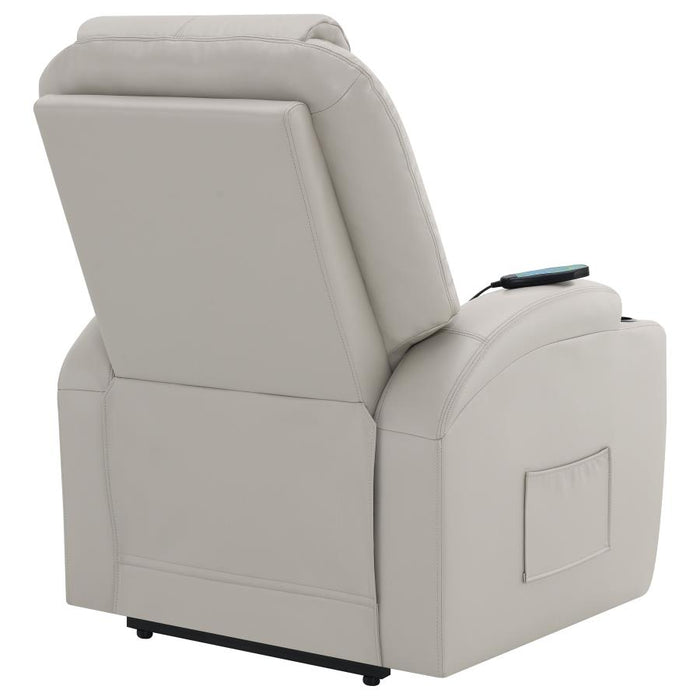 Sanger Upholstered Power Lift Recliner Chair with Massage