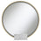 Jocelyn Round Table Top LED Vanity Mirror White Marble