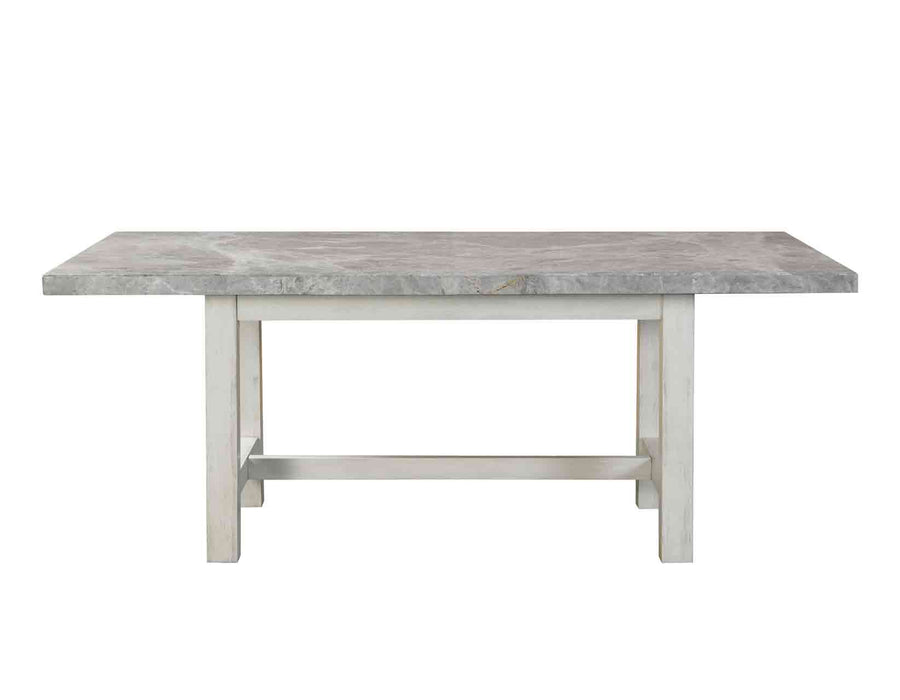 Canova 5-Piece 78-inch Gray Marble Dining Set