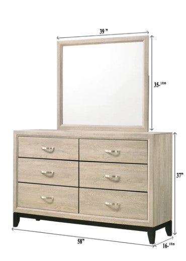 Akerson Driftwood Panel Bedroom Set