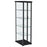 Aero 5-shelf Display Curio Cabinet with LED Lighting Black