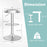 Modern Swivel Adjustable Height Bar Stool with Footrest