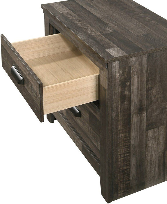 Carter Brown Gray Nightstand