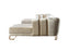 Santana Ivory Velvet Double Chaise Sectional