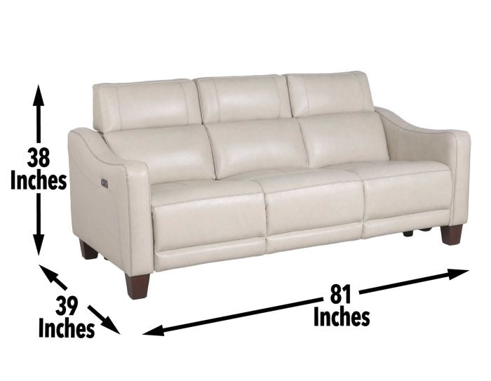 Giorno Dual-Power Leather Sofa