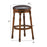 Set of 2 24/29 Inch Swivel Leather Padded Dining Bar Stools