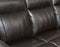 Coachella Leather Dual-Power Reclining Sofa – Brown