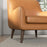 Alex Tan Leather Lounge Chair