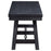 Newport 6-piece Rectangular Trestle Table Dining Set witih Bench Black