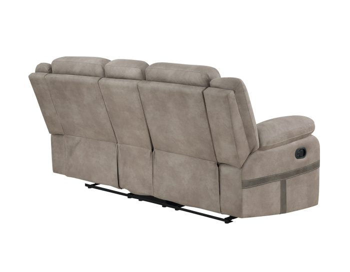 Abilene Manual Reclining Console Loveseat, Tan