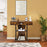 Console Table with Drawer and 2-Tier Shelves for Entryway Living Room