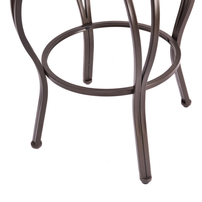 Set of 2 30 Inch Bar Stool with Backrest and Footrest