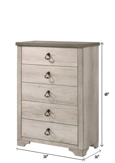 Patterson Driftwood Panel Bedroom Set