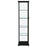 Aero 5-shelf Display Curio Cabinet with LED Lighting Black