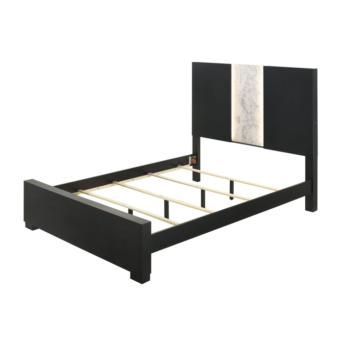 Rangley Contemporary Two-Tone Panel Bed