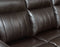 Coachella Dual-Power Leather Recliner, Brown