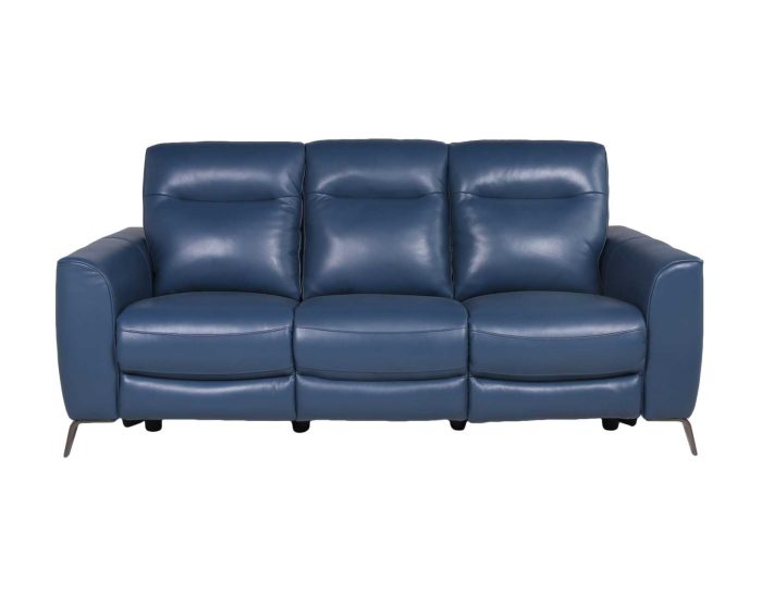 Sansa Leather Dual-Power Reclining Sofa