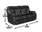 Squire Manual Reclining Sofa w/Dropdown Console