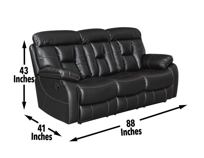 Squire Manual Reclining Sofa w/Dropdown Console