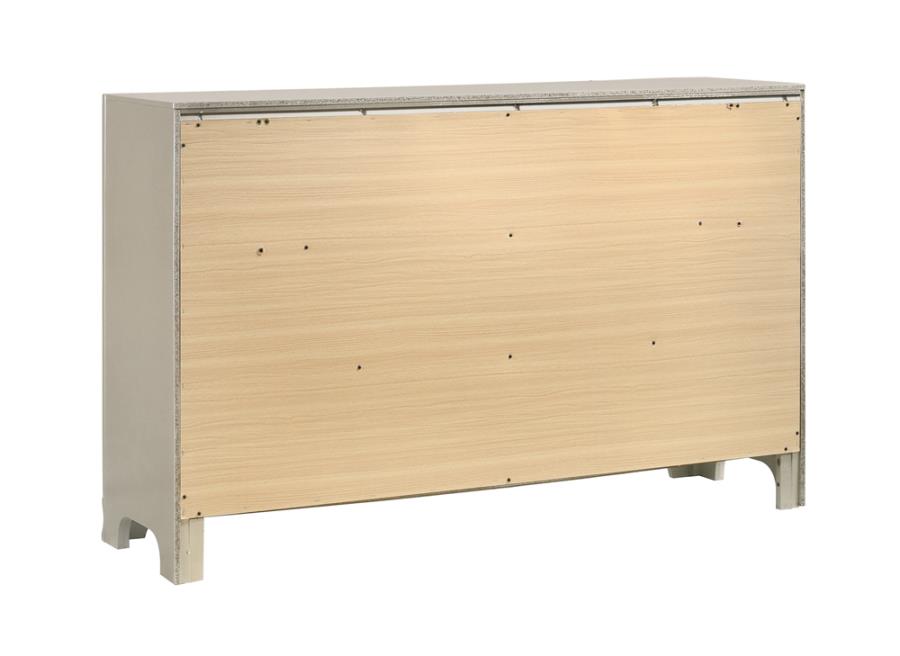 Salford 7-drawer Dresser Metallic Sterling