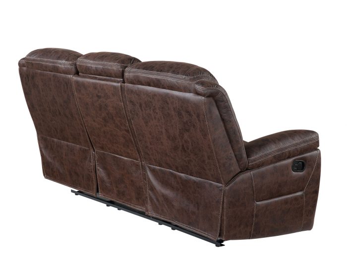 Stetson Manual Reclining Sofa w/Dropdown Table