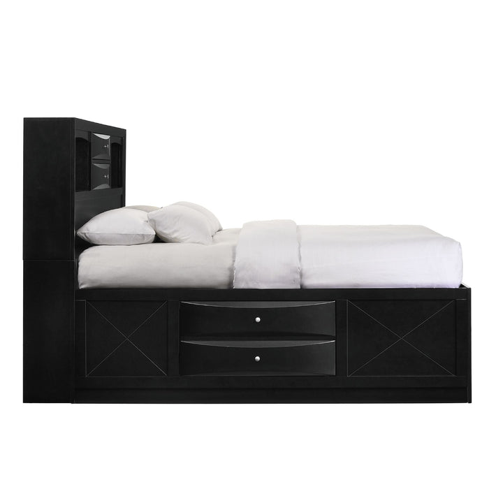 Emily Black Storage Platform Bed