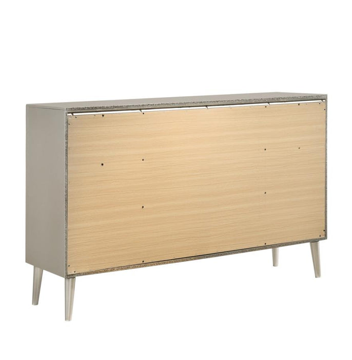 Ramon 6-drawer Dresser Metallic Sterling