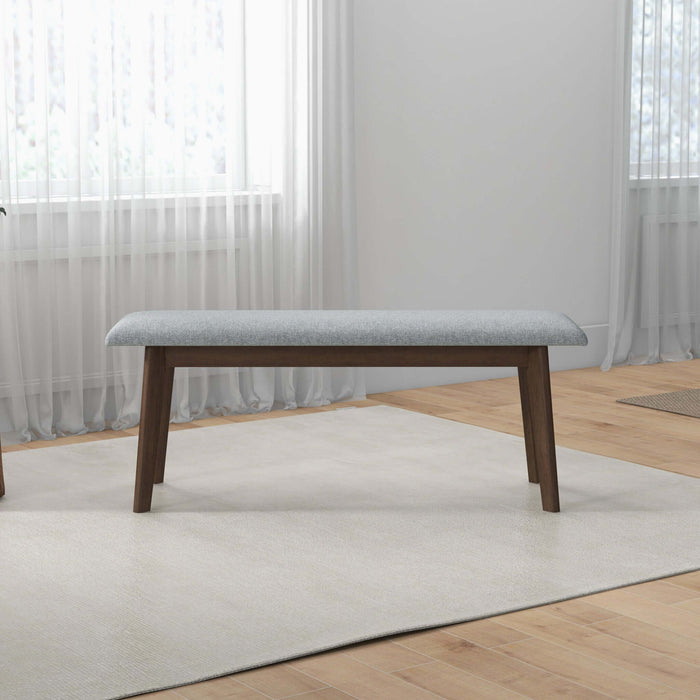 Carlos Fabric Upholstered Solid Wood Bench 47"