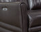 Coachella Dual-Power Leather Recliner, Brown