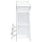 Araceli Home Bar Wine Cabinet White High Gloss and Chrome