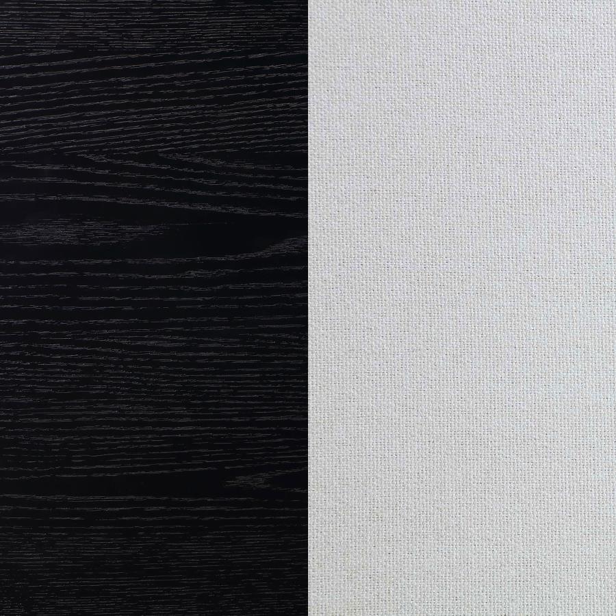 Brookmead Upholstered Dining Side Chair Ivory and Black (Set of 2)