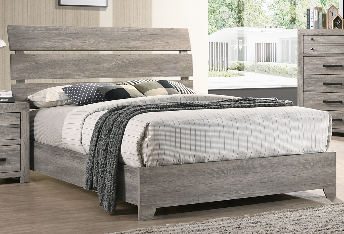 Tundra Greyish Brown Platform Bed