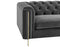 Charlene Velvet Button Tufted Rolled Arm Chesterfield Loveseat