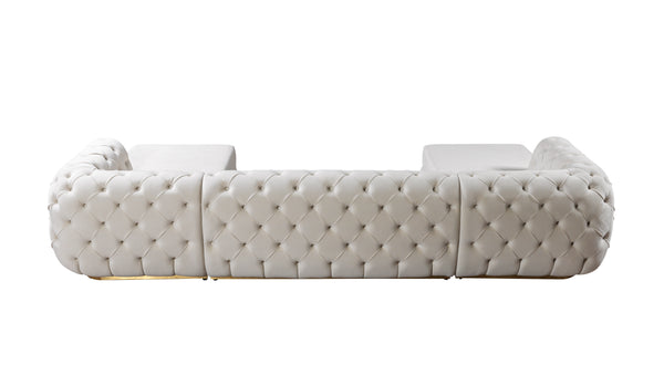 Jessie Velvet Double Chaise Sectional