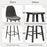 29.5 Inches High Back Bar Stools Set of 2