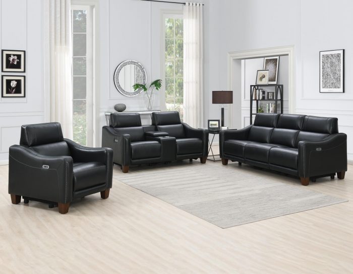 Giorno Dual-Power Leather Sofa