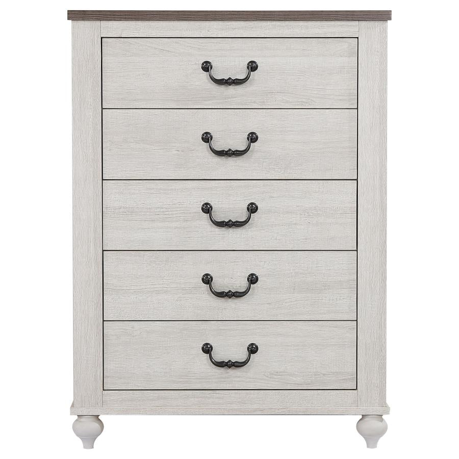Stillwood 5-piece Panel Bedroom Set Vintage Linen
