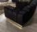 Michelle Black Velvet Curved Sectional