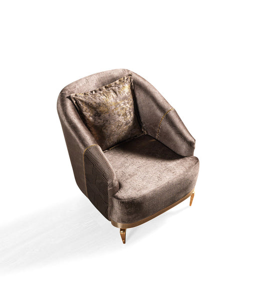 Santana Coffee Velvet Chair