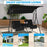 Porch Swing Chair with Adjustable Canopy